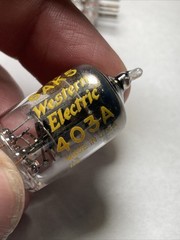 MATCHED PAIR Western Electric JW 6AK5 403A Audio Vacuum Tubes TV-7 TESTED