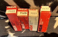 50 Year Old Vacuum Tubes | 4 7091A’s | 4 7025’s | 2 6GH8A’s & 1 6C4