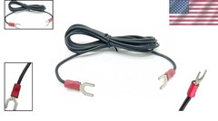 6-ft Turntable Ground Wire with Spade Connectors – Compatible & Reliable