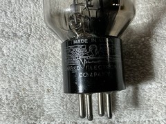1956 UNITED USAF-596 RECTIFIER TUBE NOS BLACK PLATE 5U4G WE 274B 5U4 5AR4 GZ34