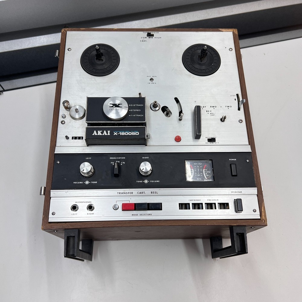 Akai X-1800SD Super Deluxe Reel-to-Reel/8-Track Player AS-IS For Parts