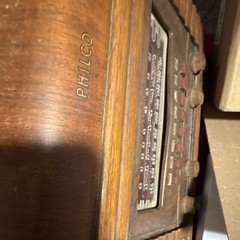 Philco Vintage Wood Tabletop Radio AM/SW Analog Tuning MPN 10486-A