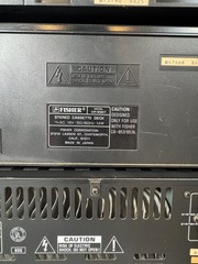 Fisher CA-857 Amp – CR-W857 Cassette Deck – FM-857 Tuner Lot Untested AS-IS