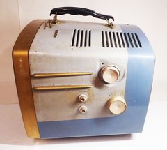 1957 RCA VICTOR DELUXE 14″ PD-8054 Retro Atomic Portable TV • Prop Parts Repair