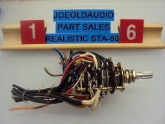 Realistic STA-80 Receiver Selector Switch. Tested Parting Out Entire STA-80