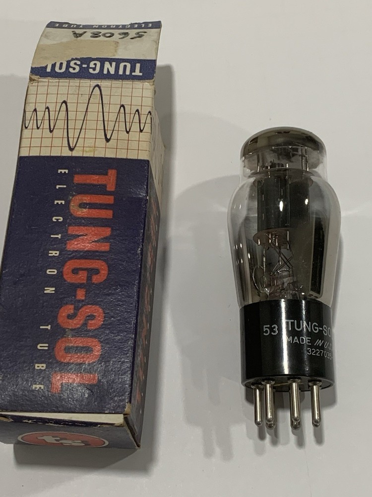 Vintage 5608A Tung Sol Vacuum Tube. Untested But Marked Good & Guaranteed.