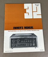 Mcintosh C32 Owners Manual D-1770