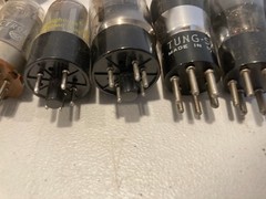Lot of 10+ Vintage Radio TV Various Sizes & Brands Vacuum Tubes 12au7