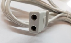 Replacement AC Power Cord Rheem Roberts Reel to Reel Player 2-Pin Round Prongs