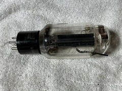 1956 UNITED USAF-596 RECTIFIER TUBE NOS BLACK PLATE 5U4G WE 274B 5U4 5AR4 GZ34
