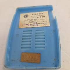Vintage Crown 6 Transistor AM Radio 1950s Rare Sky Blue Made in Japan VG