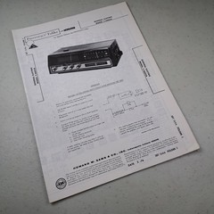GENERAL ELECTRIC Manual 7-4605A 1976 PHOTOFACТ Clock Radio
