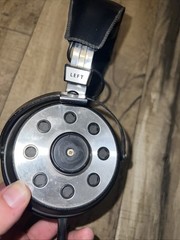 Vintage Sound Design Brown Model 335 Stereo Headphones Tested & Working 1/4 Jack