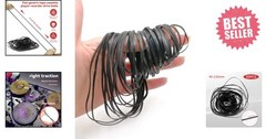 50PCS Flat Rubber Belts for Cassette Recorder Repair – Fits 40-135MM Devices