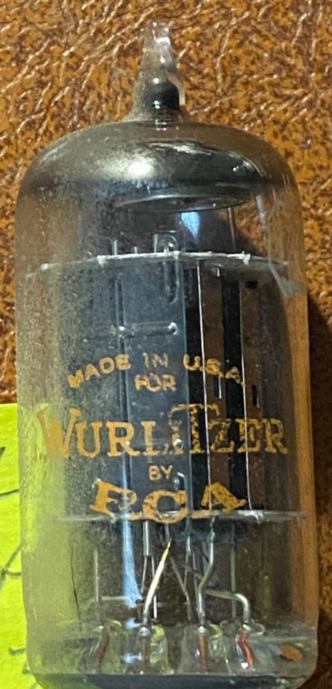 4 (four) RCA Wurlitzer 12FQ8 Preamp Twin Double-plate Triode Tubes 1961