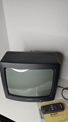 SHARP 13″ CRT TV Retro Gaming Color Television Model 13N-M100B W/ Remote Tested