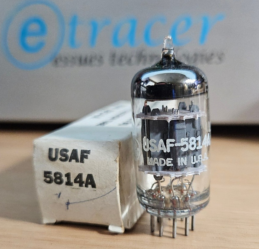 12AU7 5814A GE JAN USAF ECC82 VINTAGE AUDIO TUBE NOS NIB (1963) #12B88