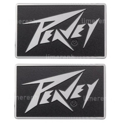 2Pcs PEAVEY Aluminum logo badge replacement piece 58mm X 35mm