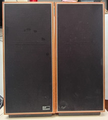 Vintage IMF TLS-50 Speakers Working. some Issues Please see pics/video England