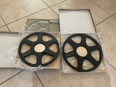 TEAC RE-1003 BLACK 1/4″ x 10.5” Reel Metal Empty original reel tape new(1}.