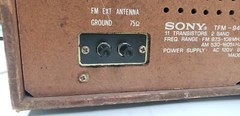 Vintage Sony TFM-9440W AM/FM Radio Woodgrain Tabletop Radio Tested