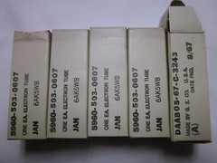 1 NEW JAN – GE – 6AK5WB tube Tested – Identical date codes – USA made