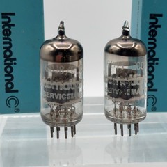 International Service Master 6DJ8 ECC88 Pair Italy Tested TV-7/U Vacuum Tubes