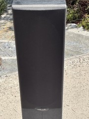Polk Audio RT800 Vintage 1980s Stand Speakers Pair Black Gray 3.5 ft Tower Works
