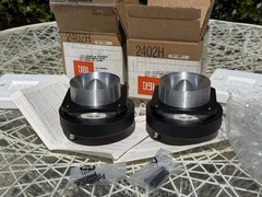 NOS NIB OEM PAIR JBL 2402H Pro Drivers 8 OHM Boxes, Packaging, Papers, Screws