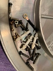 Pioneer PL-516 Stereo Turntable Parting Out Misc. Screws + Plastic Standoffs