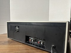 JVC KD-A33 Vintage Stereo Cassette Deck Silver Face VU Meters Powers On