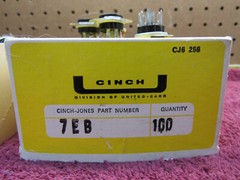 (4) NOS VINTAGE CINCH 7EB VACUUM TUBE SOCKET 7-PIN MINIATURE 6×4 0B2