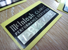 McINTOSH MC240 AMPLIFIER TRANSFORMERS DECAL LABEL STICKER SET – New Repro