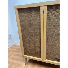 Vintage Zenith High Fidelity Record Player Console Mid Century Modern Cabinet 50