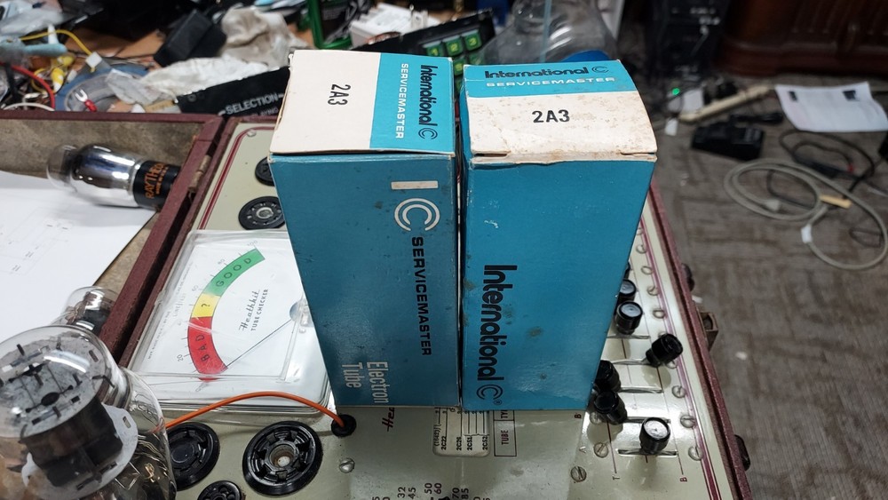 Matched Pair 2A3 Power Vacuum Tube Tested Strong