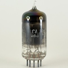 (1) Tested Strong GE 6KT8 Tube Rainbow Glass Getter Code CA Triode Pentode Tube