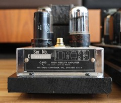 Radio Craftsmen C-400 Tube Amplifier Pair – Plug & Play – Very Nice!