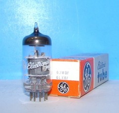 6JW8 6LX8 ECF802 GE NOS vintage radio audio electron amplifier vacuum tube valve