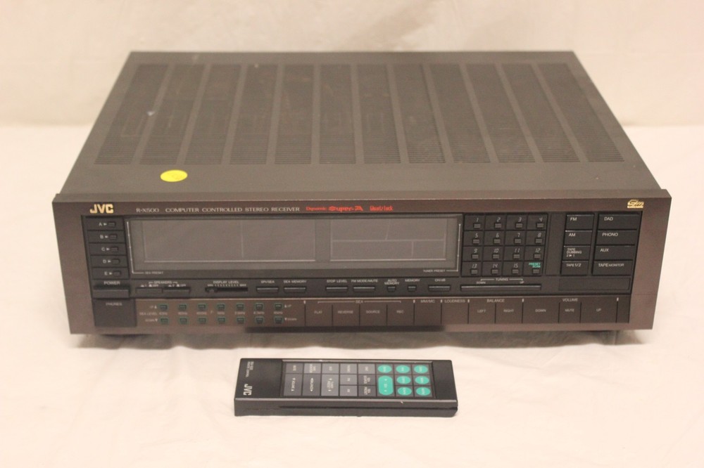 Vintage JVC R-X500B Computer Controlled Stereo Receiver with Remote