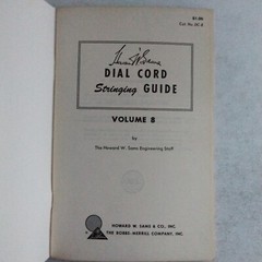 Howard Sam’s Dial Cord Stringing Guide Dc-8 Photo Publication Radio Repair