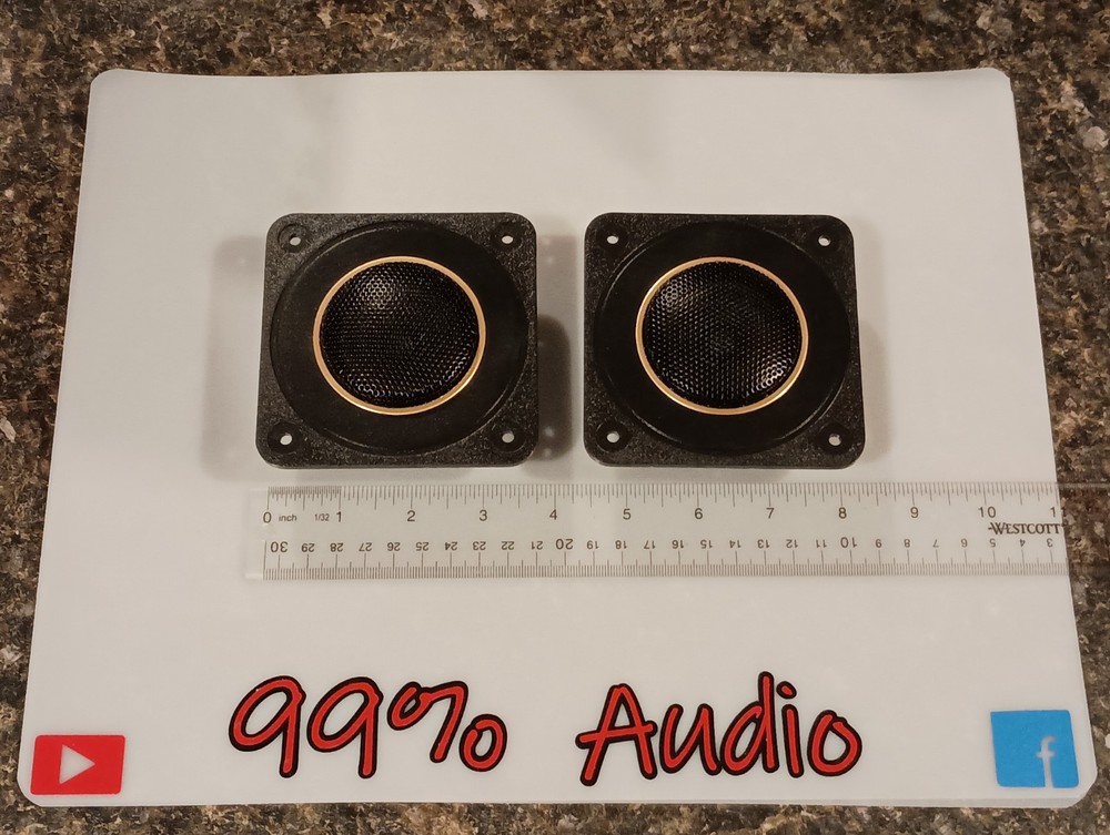 1 Pair 2″ Foster Tweeters 6.5 Ohm Nos