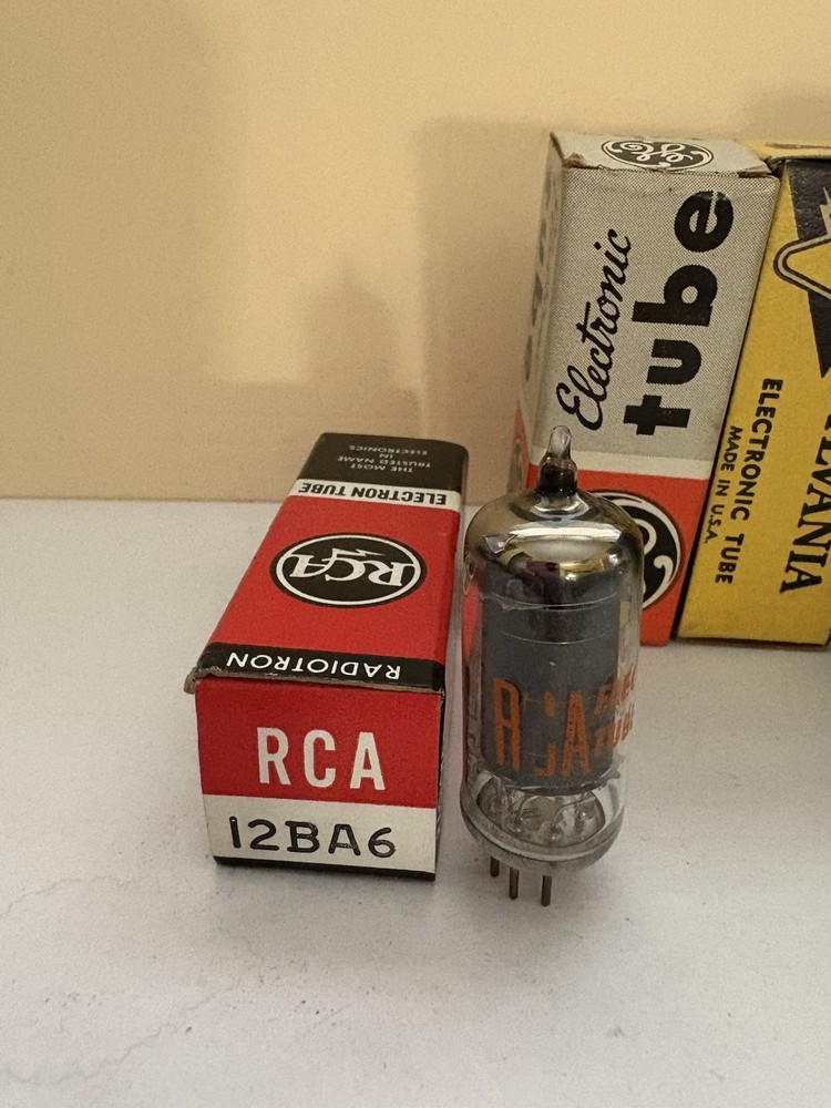 Vintage RCA GE Sylvania Int’l C 12BA6 HF93 Vacuum Tube (5) Available