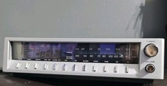 Vintage Silver Realistic Chronomatic 232 Alarm Clock Radio AM FM Tested Working