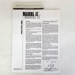 Advent Marbl II Speakers Weather Resistant For Indoor/Outdoor, Mounting Brackets