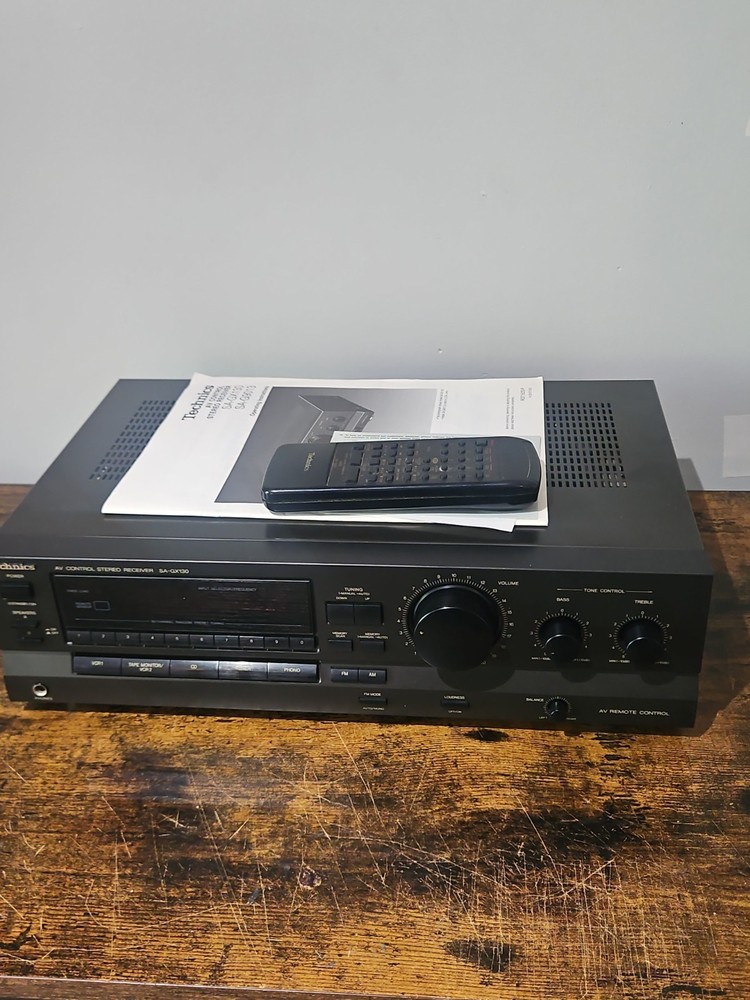 Vintage Technics SA-GX130 Receiver With Remote And Manual Fully Tested