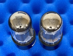 TWO Amperex 7591A Tubes / Amplitrex Tested 💪 +100% / 1978 Dates / 2% Gm Matched