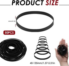 Cassette Player Belts Replacement Kit, Mixed Flat Rubber Belts for Recorder R…