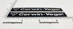 Cerwin Vega Silver Speaker Badge Emblem Custom Made Aluminum AT-8 AT-10 AT-15