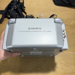 Audiovox VBP2000 Portable VHS Player 5” LCD Screen w/ Bag Cords For Parts Not Wo