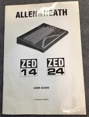 ALLEN & HEATH ZED 14, 24 User Guide Original